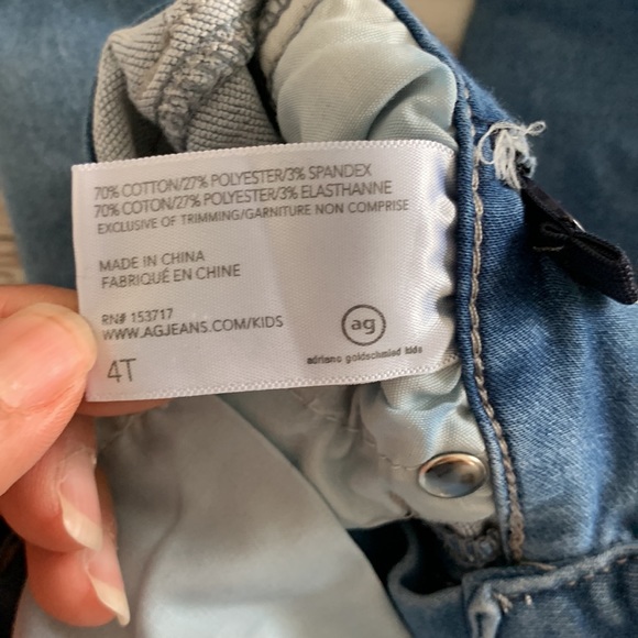 AG Adriano Goldschmied Medium Wash Toddler Girls Adjustable Waist Skinny Jeans - Picture 7 of 7